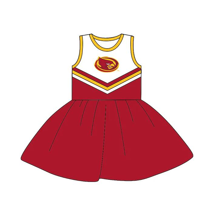 Preorder (moq 5)Baby Girls Sleeveless Team Knee Length Dresses
