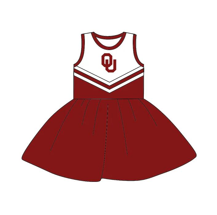 Preorder (moq 5)Baby Girls Sleeveless Team Knee Length Dresses