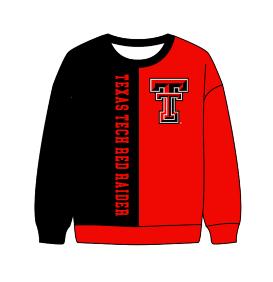 Preorder(moq 8)Baby Boys Red Black Sleeve TT Team Tee Shirts Top