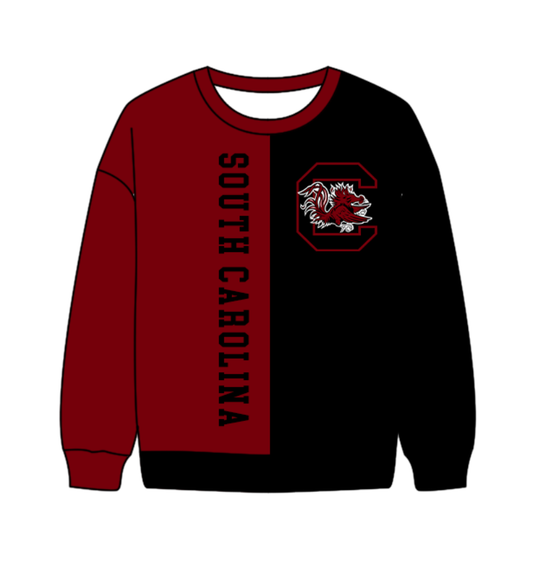 Preorder(moq 8)Baby Boys Brown Black Sleeve C Bulls Team Tee Shirts Top