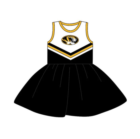 Preorder (moq 5)Baby Girls Sleeveless Team Knee Length Dresses
