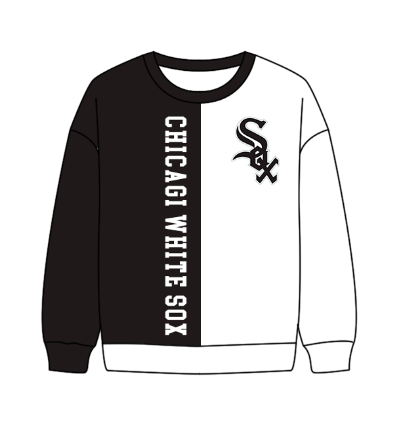Preorder(moq 8)Baby Boys Black White Sleeve Sox Team Tee Shirts Top