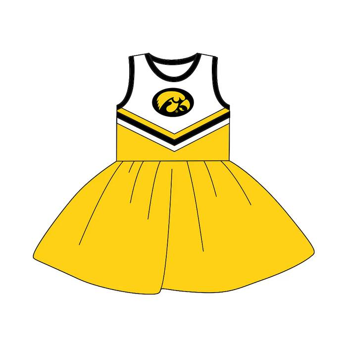 Preorder (moq 5)Baby Girls Sleeveless Team Knee Length Dresses