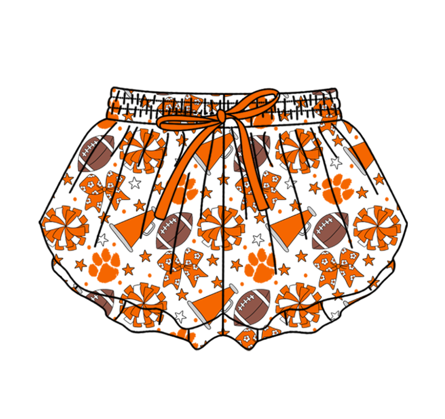 Preorder (moq 5)Baby Girls Bows Stars Footballs Team Butterfly Shorts Bottom