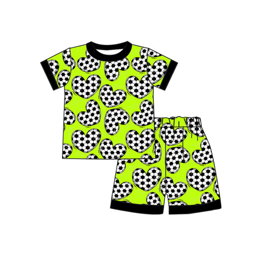 Baby Boys Short Sleeve Tee Top Soccer Shorts Clothes Sets Preorder(moq 5)