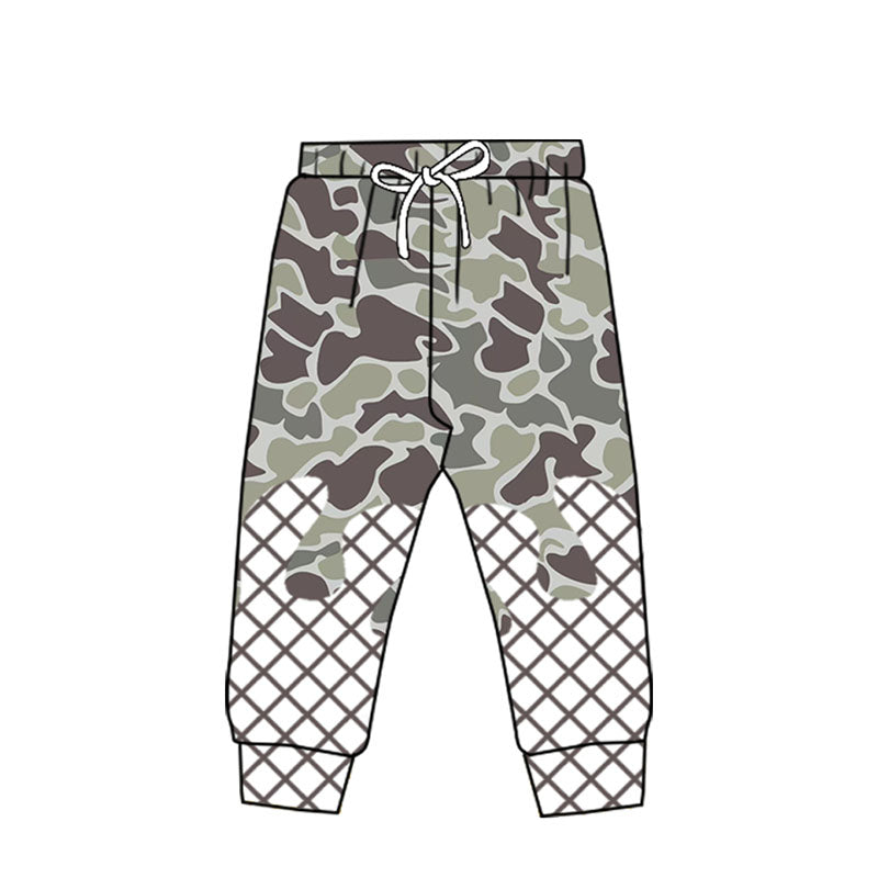 Baby Boys Dark Grey Camo Drip Western Team Jogger With Belt Preorder