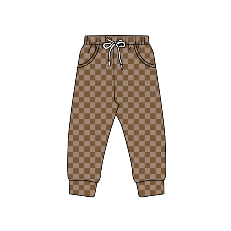 Adult Women Checkered Pockets Bottom Pants Preorder(moq 5)