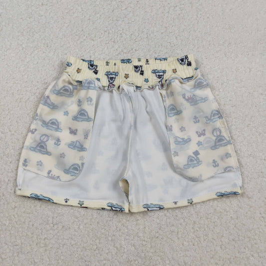 Baby Boys Sea Starfishes Crabs Swimming Trunks Bottom