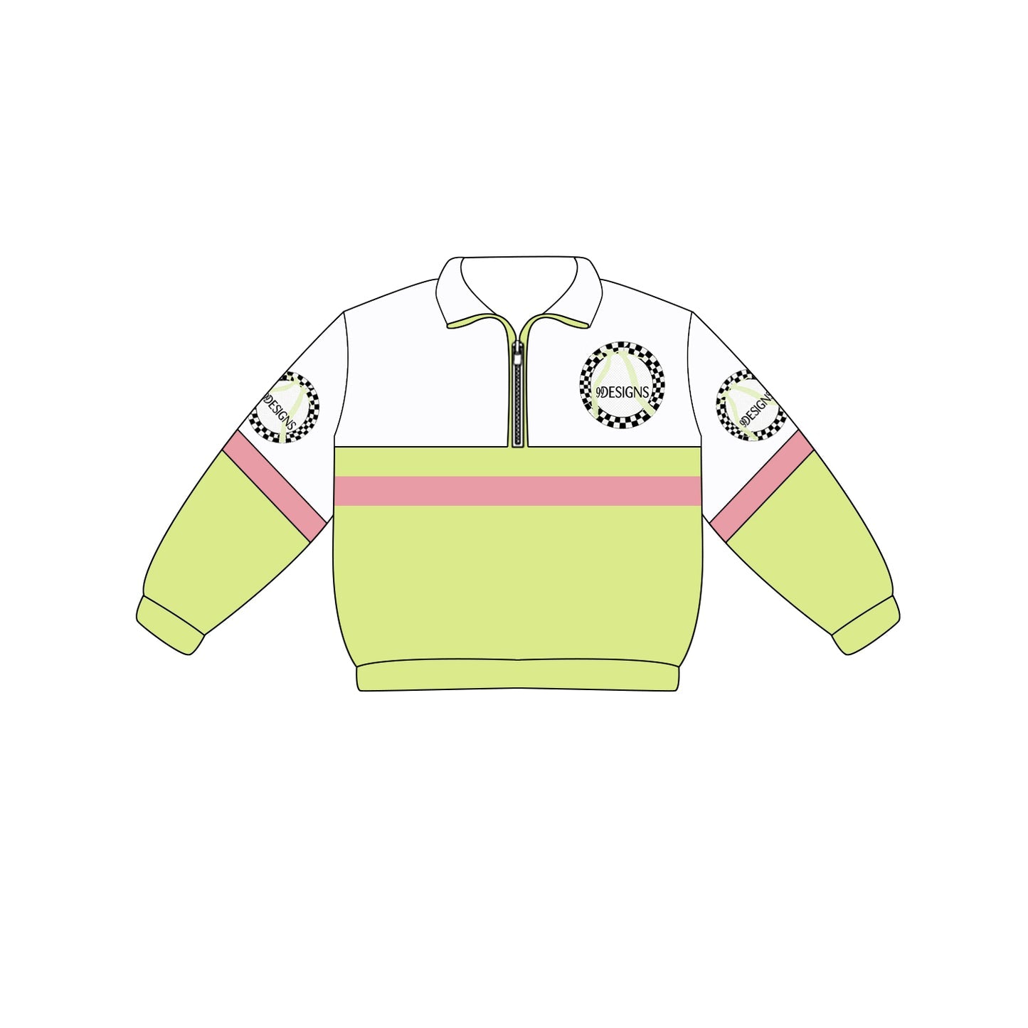 Preorder (moq 5)Baby Boys Long Sleeve Team Zip Pullovers Tops