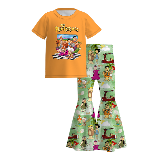 Baby Girls Cartoon Animal Tops Bell Pants Clothes Sets preorder (moq 5)