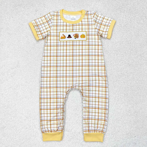 Baby Girls Thanksgiving Turkey Sibling Boys Rompers Outfits Sets