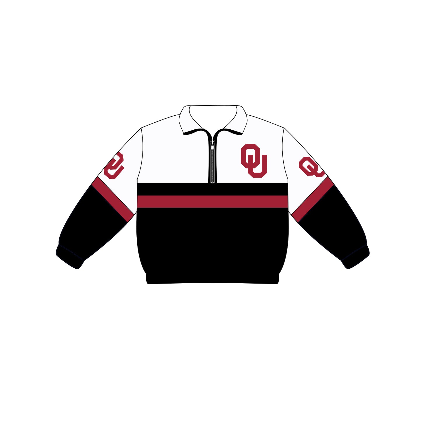 Preorder (moq 5)Baby Boys Long Sleeve Team Zip Pullovers Tops