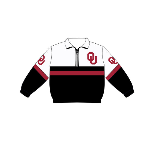 Preorder (moq 5)Baby Boys Long Sleeve Team Zip Pullovers Tops