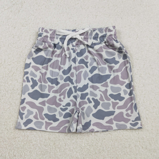 Baby Boys Southern Light Grey Camo Pockets Shorts Bottom