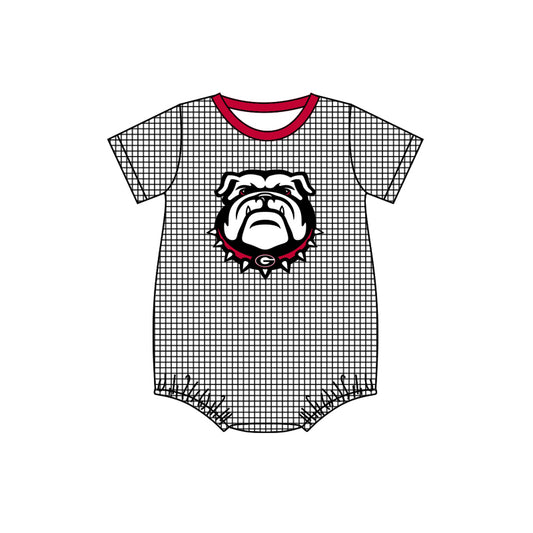 Baby Boys Bulldogs Team Short Sleeve Rompers preorder(moq 5)