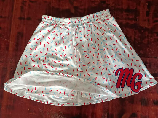 Preorder(moq 5) Baby Girls Red Mg Team Skorts Shorts Bottoms