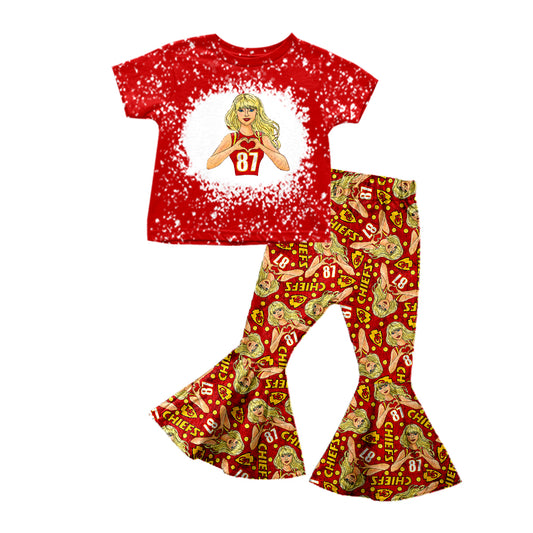 Baby Girls 87 Singer KC Tee Shirt Bell Pants Clothes Sets preorder(moq 5)