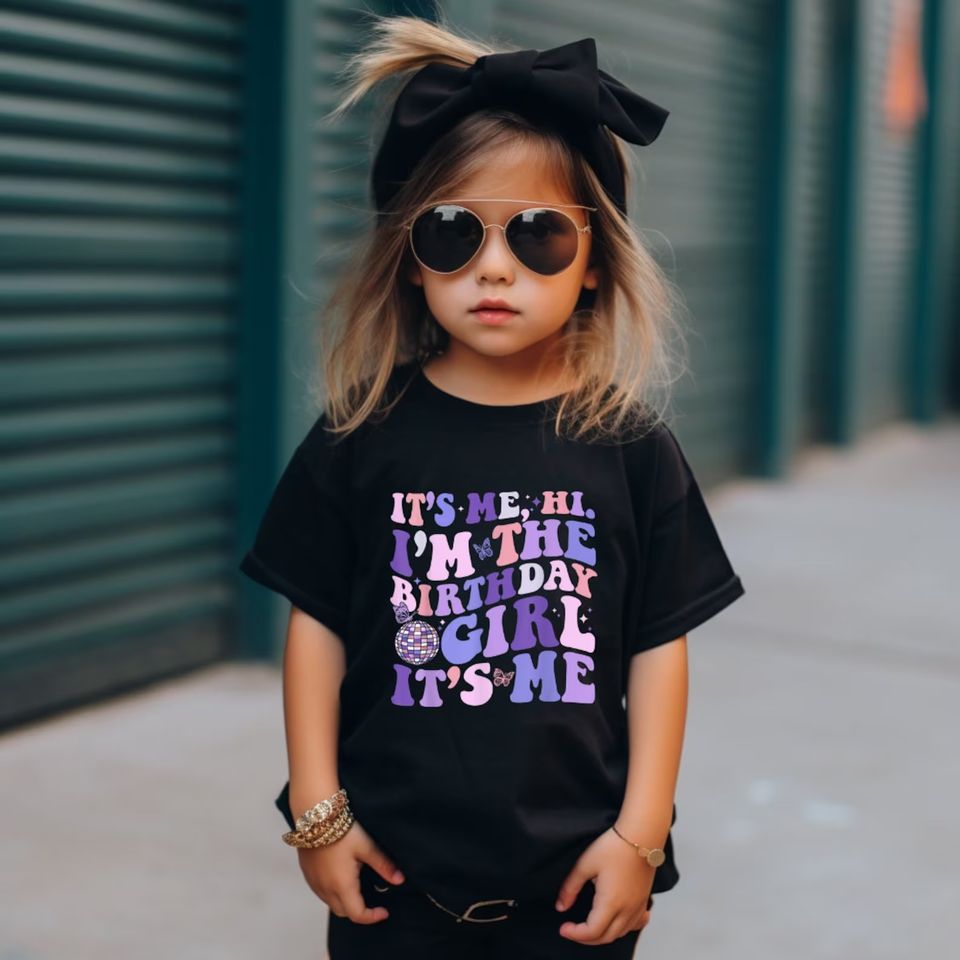 Baby Girls Western Short Sleeve Black Birthday Girl Shirts Tops Preorder(moq 5)