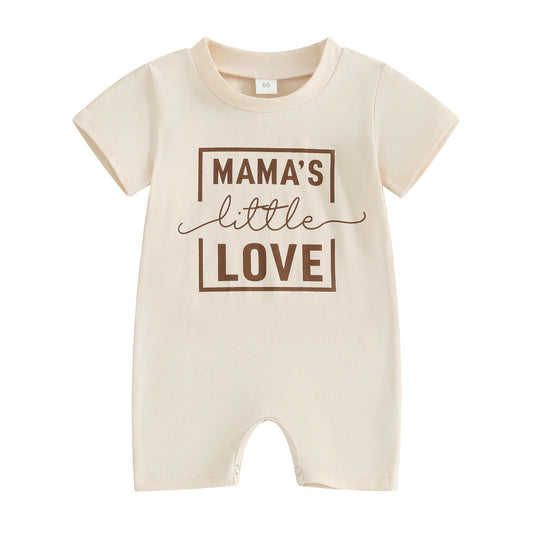 Baby Infant Boys Mama's Little Love Milk Silk Rompers preorder(moq 5)