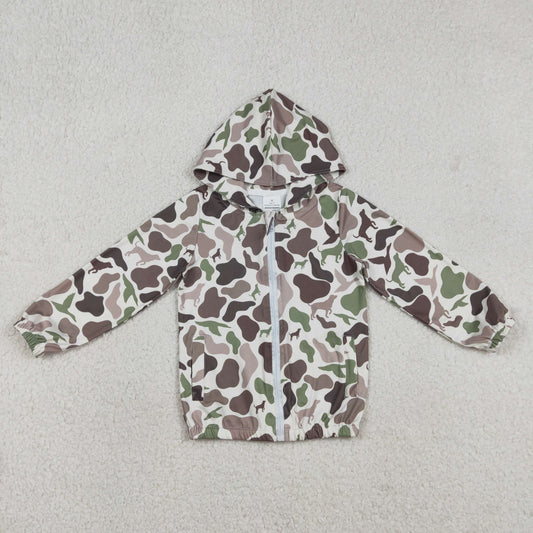 Baby Boys Southern Hunting Ducks Dogs Camo Pocket Zipper Jackets Top