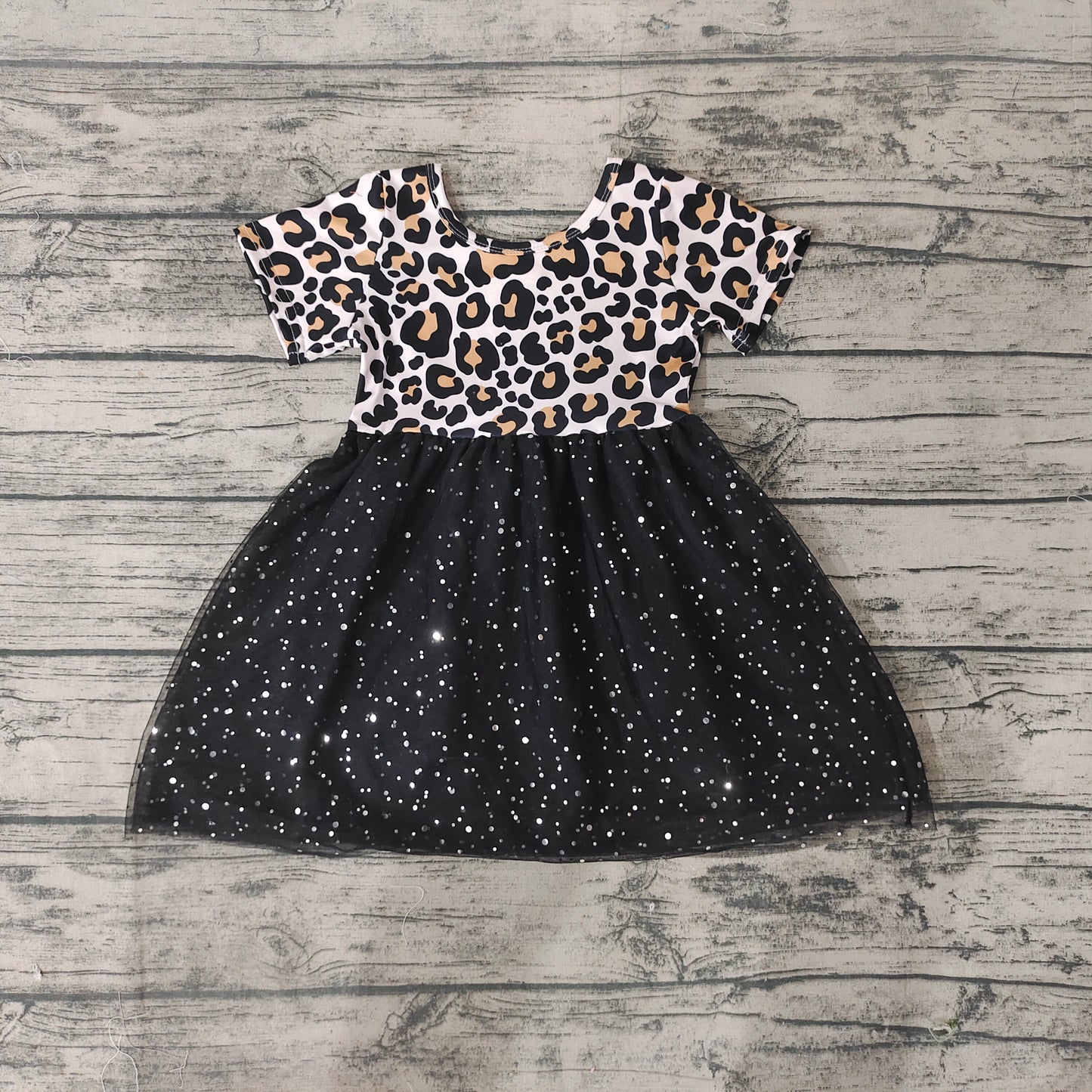 Baby Girls Leopard Tutu Knee Length Dresses