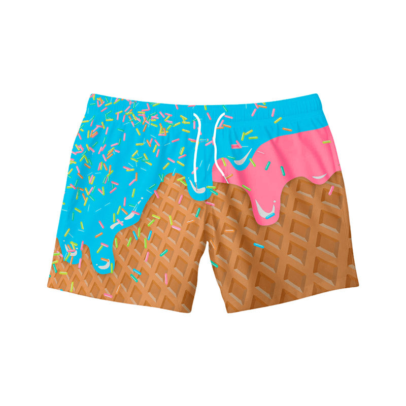 Preorder moq 5 Baby Boys Blue Chocolate Drips Shorts Bottoms
