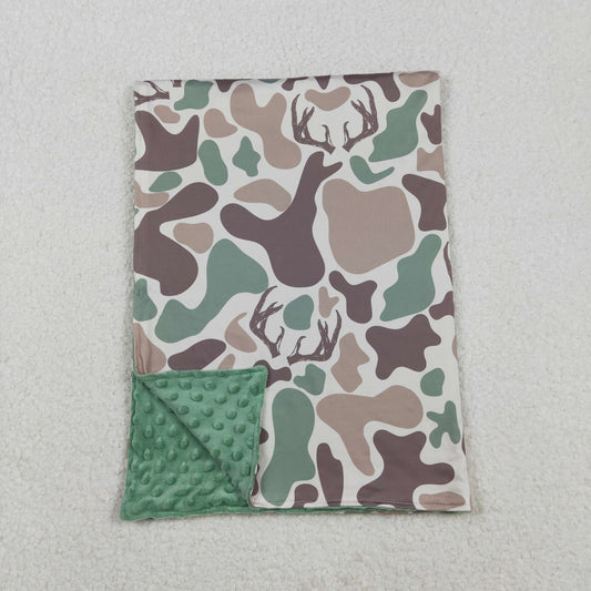 Baby Kids Green Khaki Deer Camo Hunting Blankets