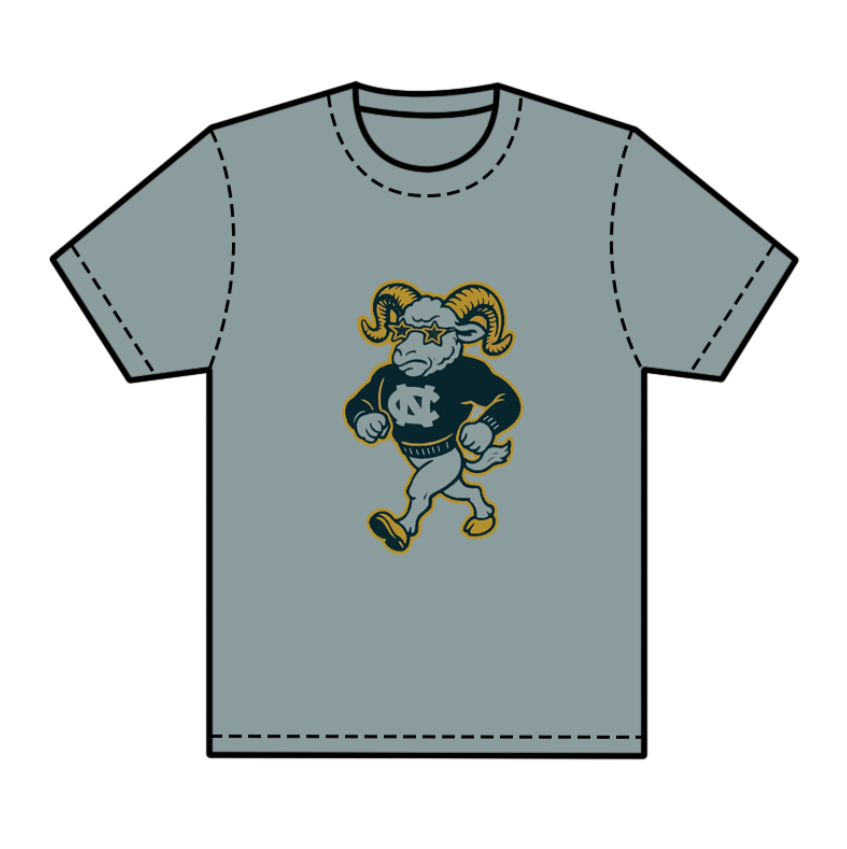 preorder(moq 5) Baby Boys Gray Short Sleeves Goats CN Team Tee Shirts Tops