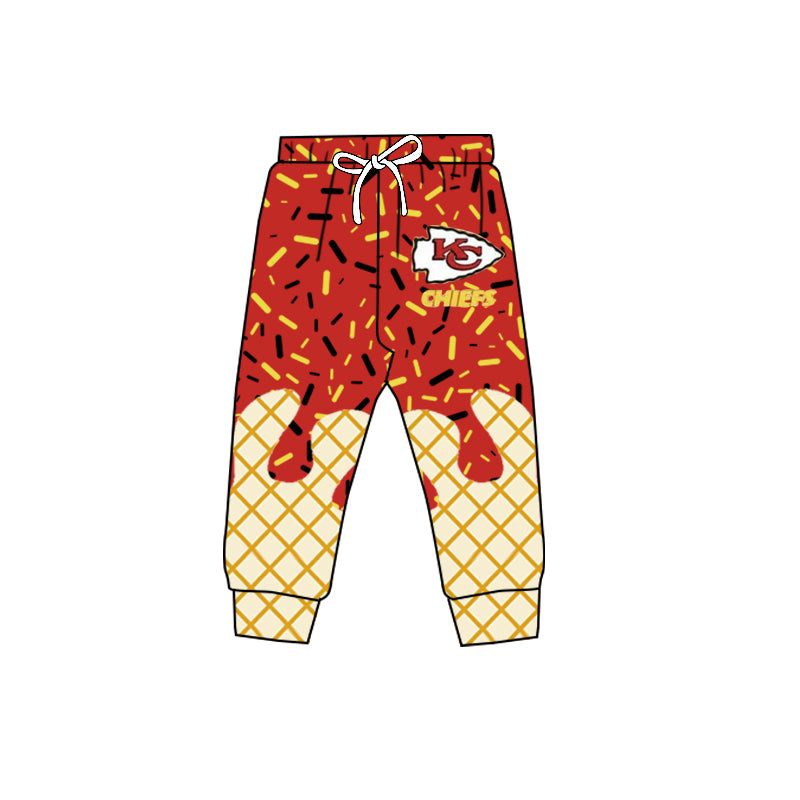 Preorder(moq 5)Baby Boys Red KC Team Jogger Pants Bottoms