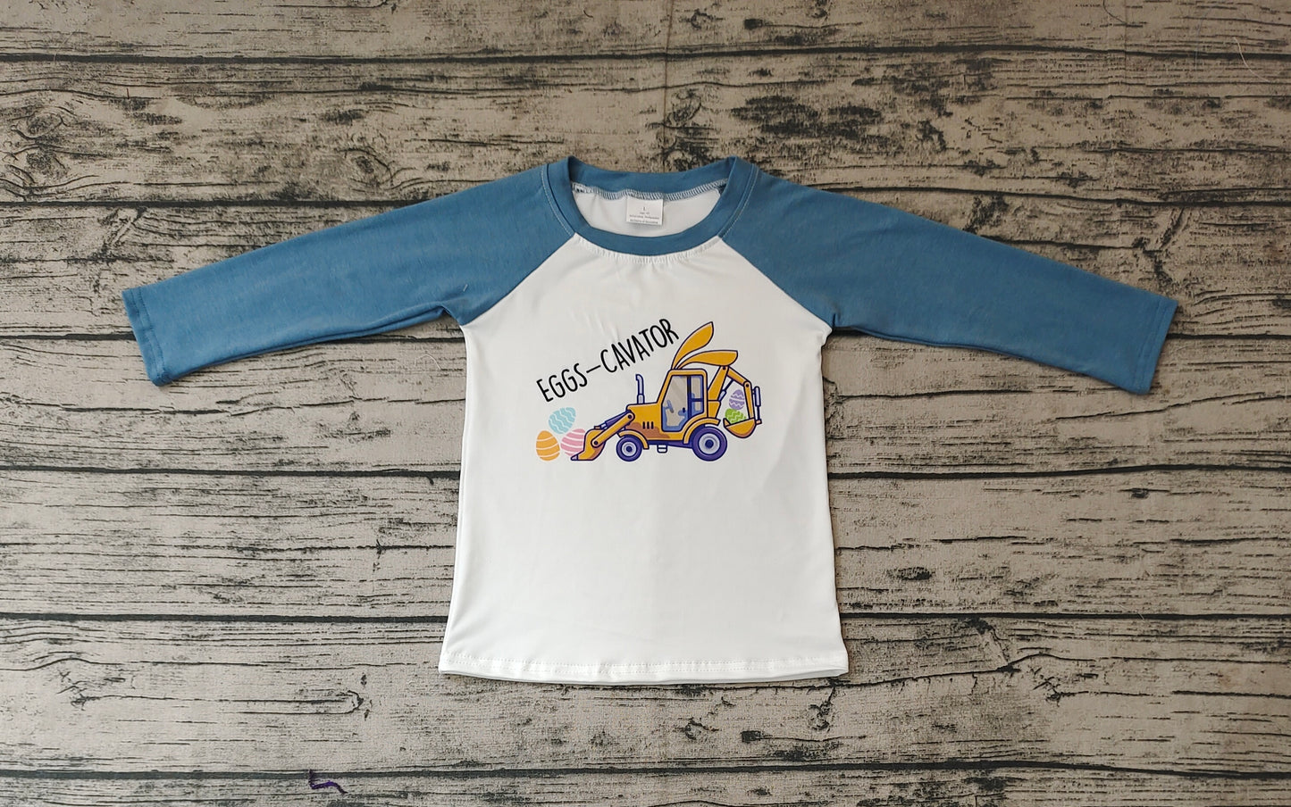 Baby Boys Easter Eggs-cavator Spring Tee Shirts Tops