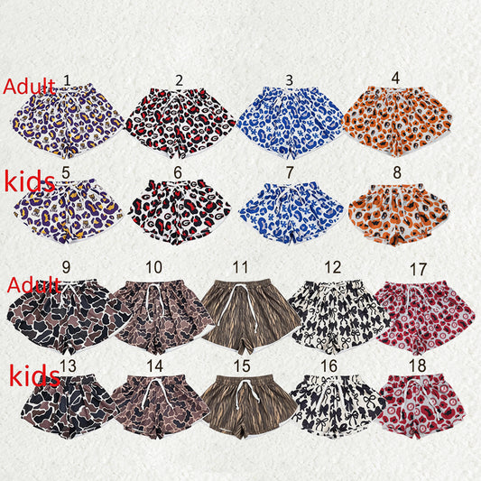 Mama and Me Southern Camo Yoga Active Ruffle Shorts Bottoms
