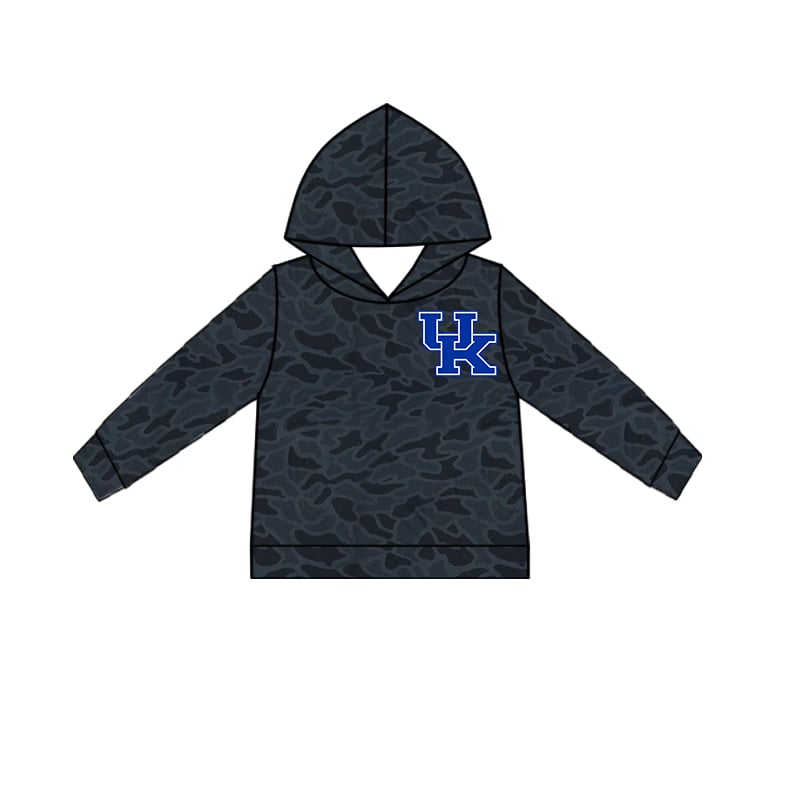 Preorder (moq 5)Baby Boys UK Camo Long Sleeve Team Hoodies Tops