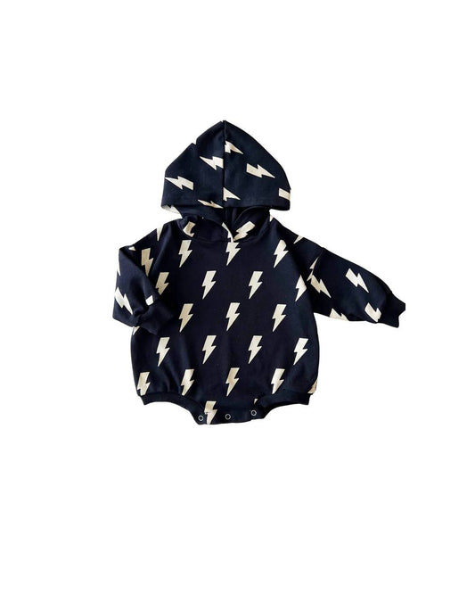 Baby Infant Boys Western Black Flash Hooded Rompers preorder(moq 5)