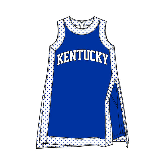 Preorder (moq 5) Baby Girls Polka Dots Kentucky Tunic Pockets Short Team Clothes Sets