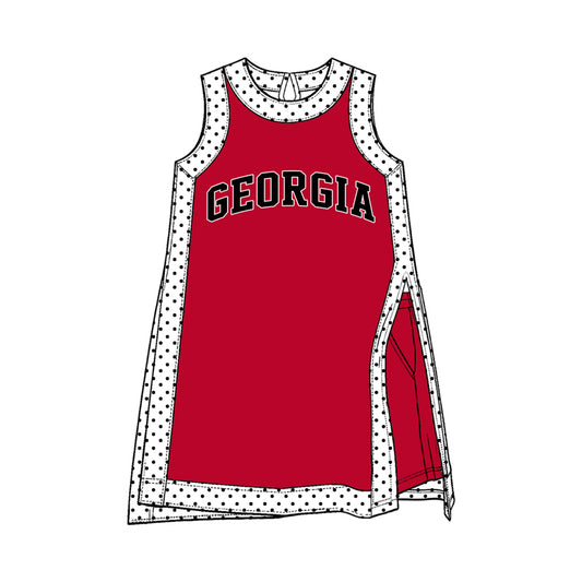 Preorder (moq 5) Baby Girls Polka Dots Georgia Tunic Pockets Short Team Clothes Sets