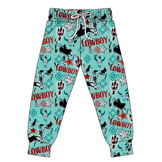 Preorder(moq 5) Adult Women Pockets Horse Rodeo Cowboy Pants Jogger Bottoms