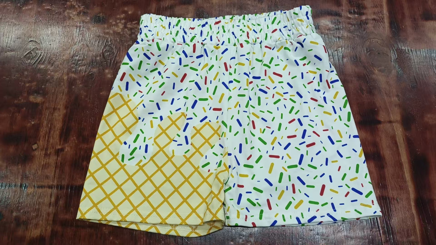 Preorder(moq 5) Baby Boys Ice cream Drip Team Sports Shorts