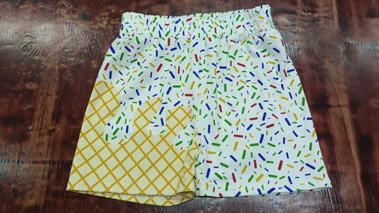 Preorder(moq 5) Baby Boys Ice cream Drip Team Sports Shorts