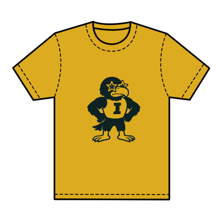 preorder(moq 5) Baby Boys Yellow Short Sleeves Eagles I Team Tee Shirts Tops