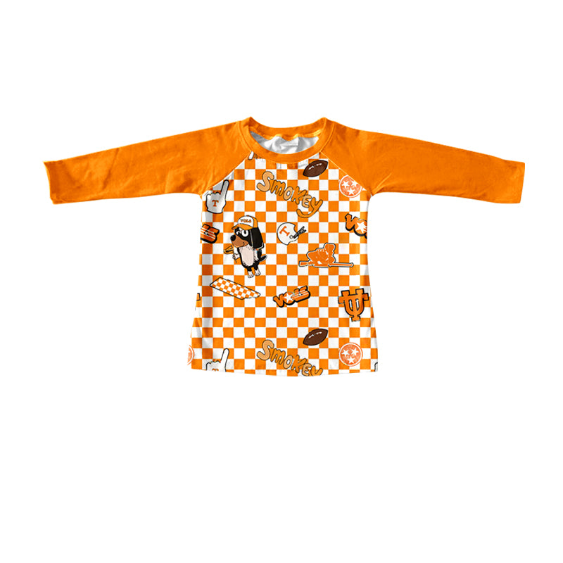Preorder (moq 5)Baby Boys Tenness Long Sleeve Raglan Tee Shirts