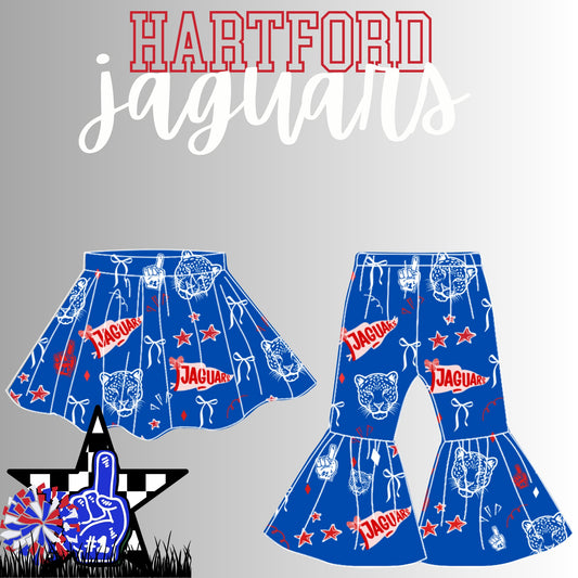 Preorder(moq 8 Each)Baby Girls Hartford Jaguars Skorts and Pants Team