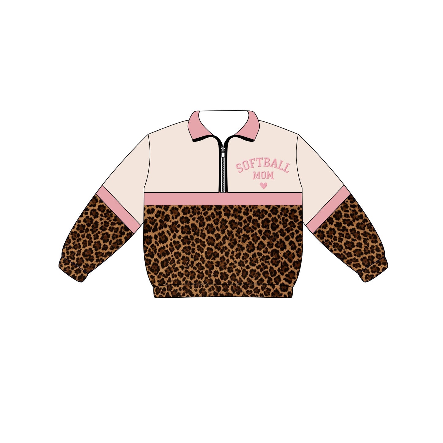 Preorder (moq 5)Baby Boys Long Sleeve Team Zip Pullovers Tops