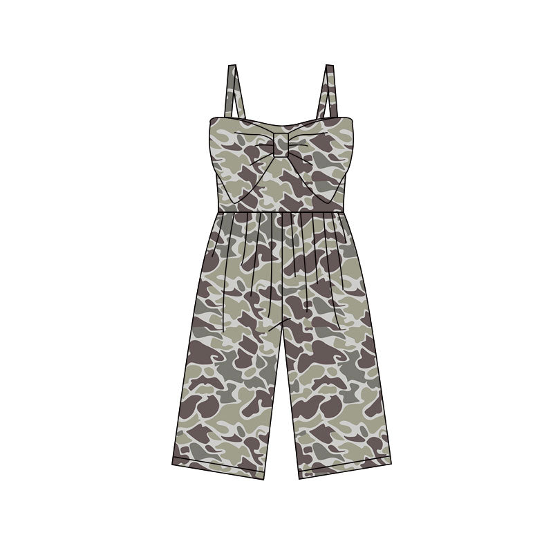 Preorder (moq 5)Baby Girls Southern Grey Camo Pants Jumpsuits