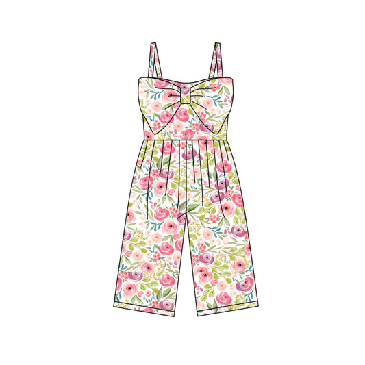 Preorder (moq 5)Baby Girls Colorful Flowers Pants Jumpsuits