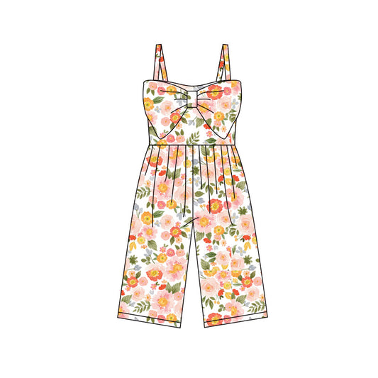 Preorder (moq 5)Baby Girls Colorful Flowers Pants Jumpsuits