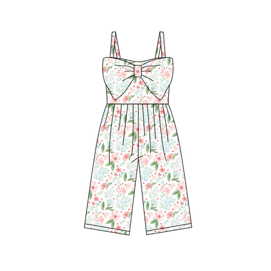 Preorder (moq 5)Baby Girls Colorful Flowers Pants Jumpsuits