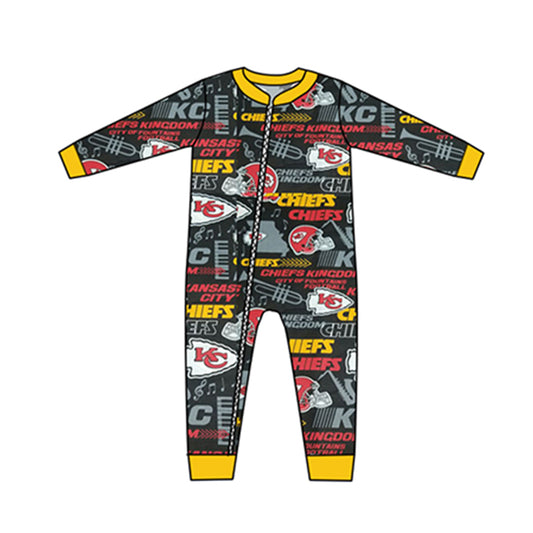 Baby Kids Team kc Long Sleeve Zip Rompers preorder(moq 5)