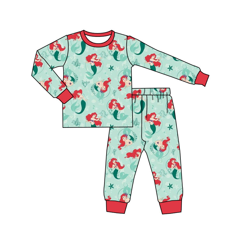 Baby Girls Princess 4  Pants Pajamas Clothes Sets preorder(moq 5)