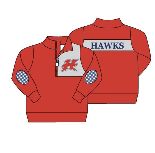 Baby Boys Red Hawks Team Pullover Shirt Tee Shirts preorder(moq 5)