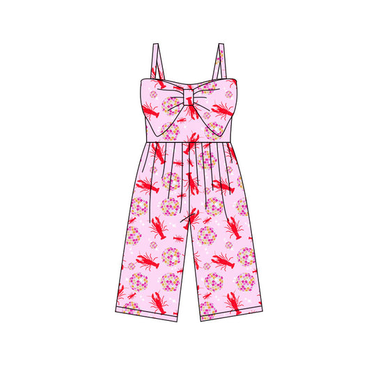 Preorder (moq 5)Baby Girls Strap Crayfishes Balls Pants Jumpsuits